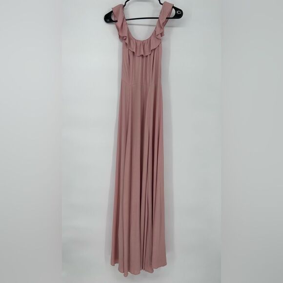 Reformation Dresses & Skirts - Reformation Verbena Dress in Blush Pink Maxi Wedding Ruffle Size 0